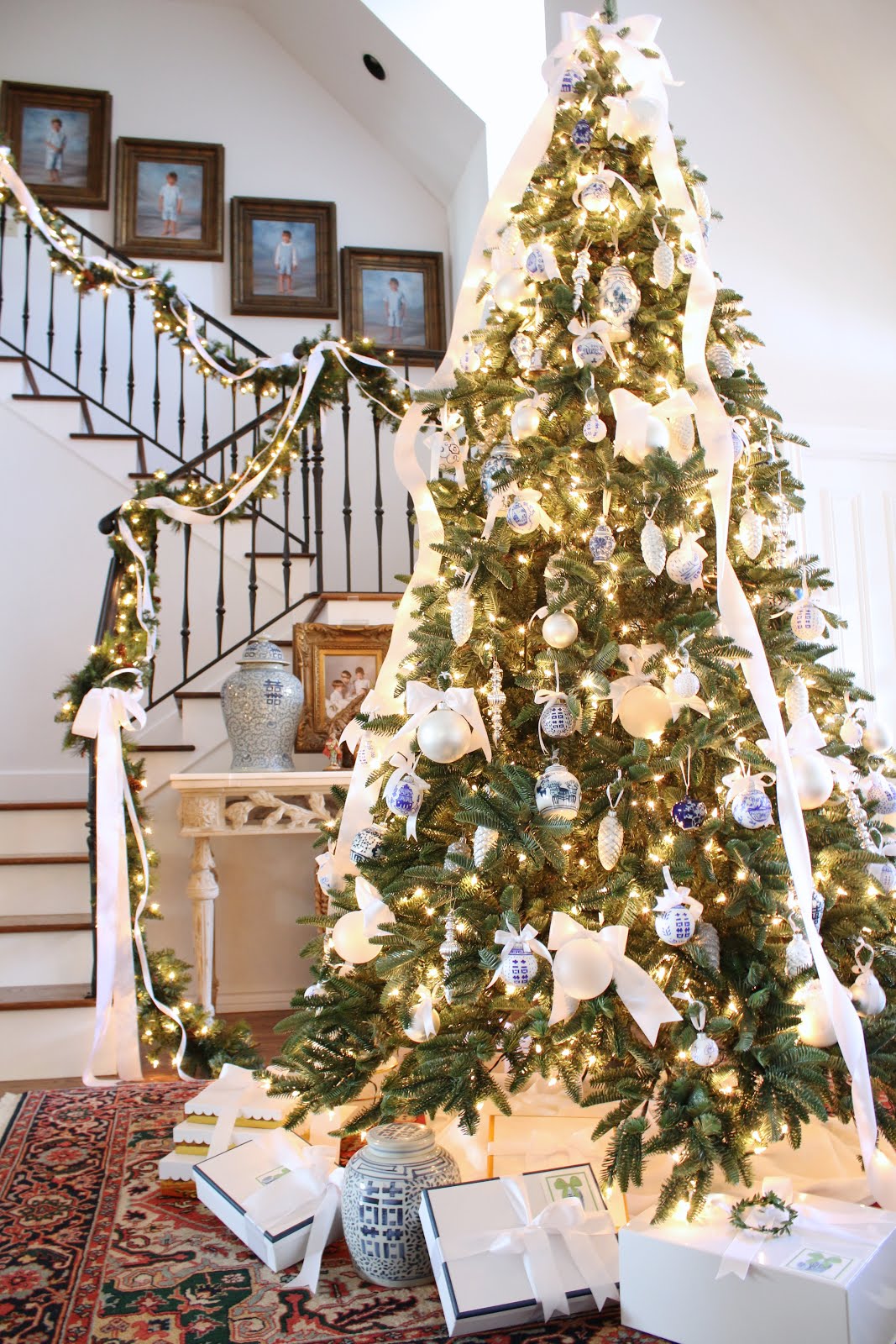 A Blue and White Chinoiserie Christmas Tree Eleven Gables