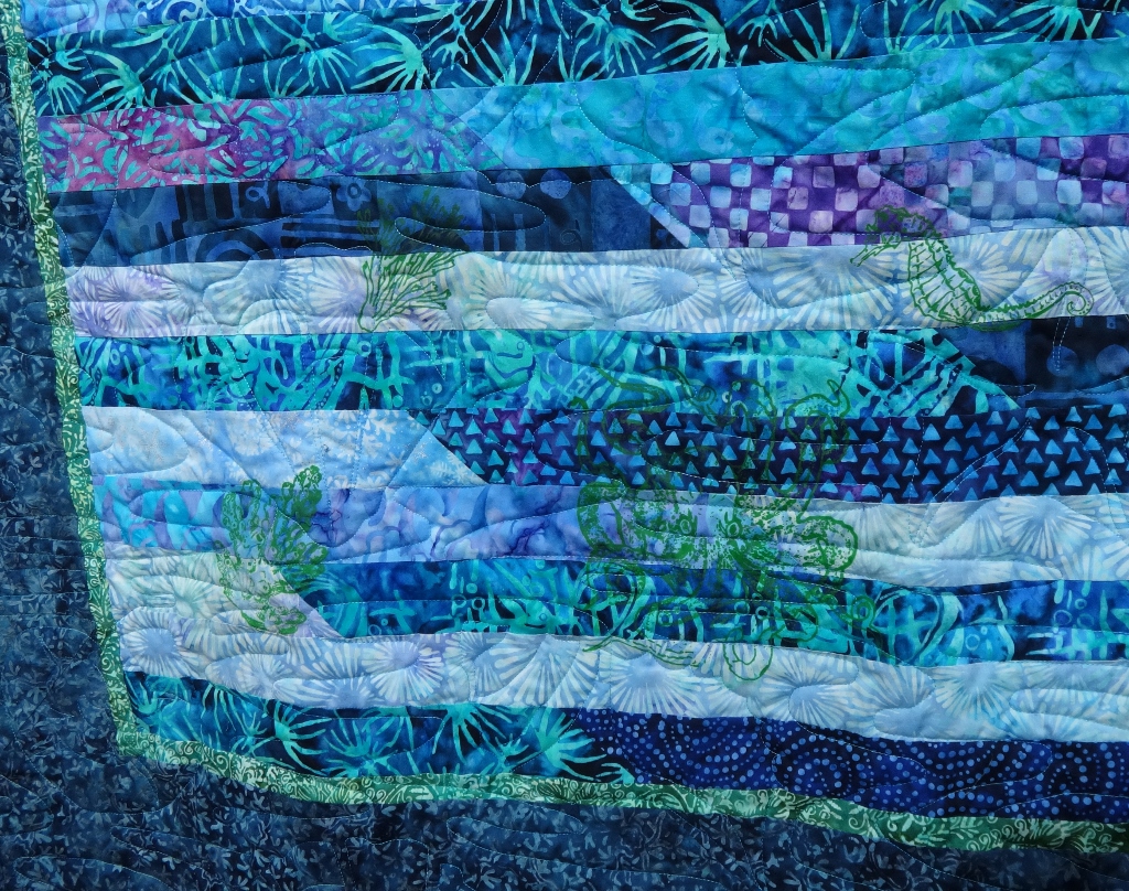 Inch by Inch Quilting Two underwater quilts
