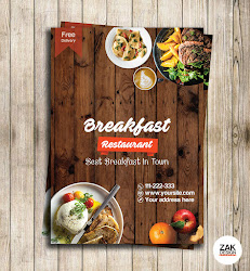 poster restaurant photoshop adobe tutorial breakfast