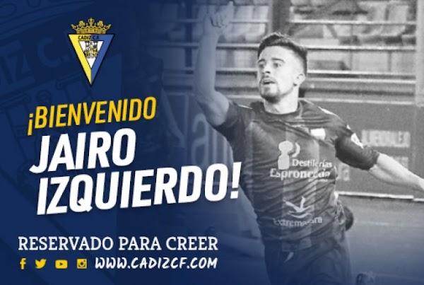 Oficial: Jairo Izquierdo cedido al Cádiz