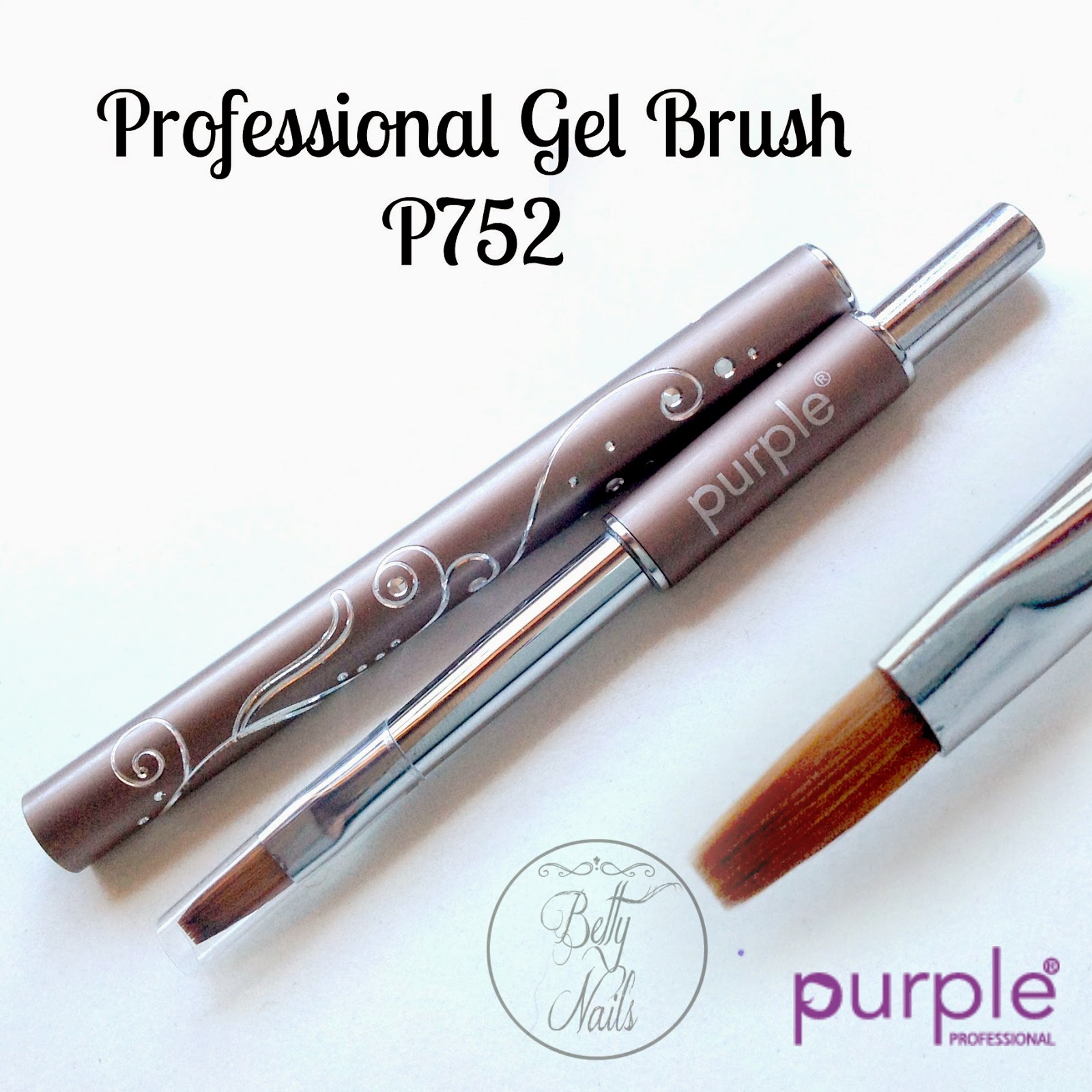 Betty Nails Purple Professional NEWs Professional Nail Art & Gel Brushes