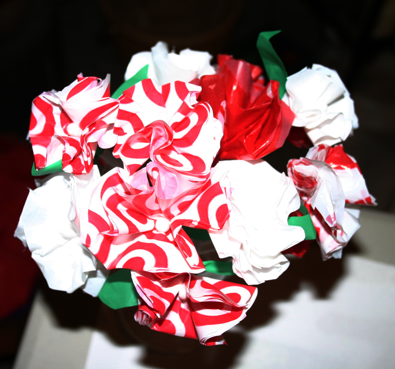 Make Healthy Fun! Target Plastic Bag Flowers