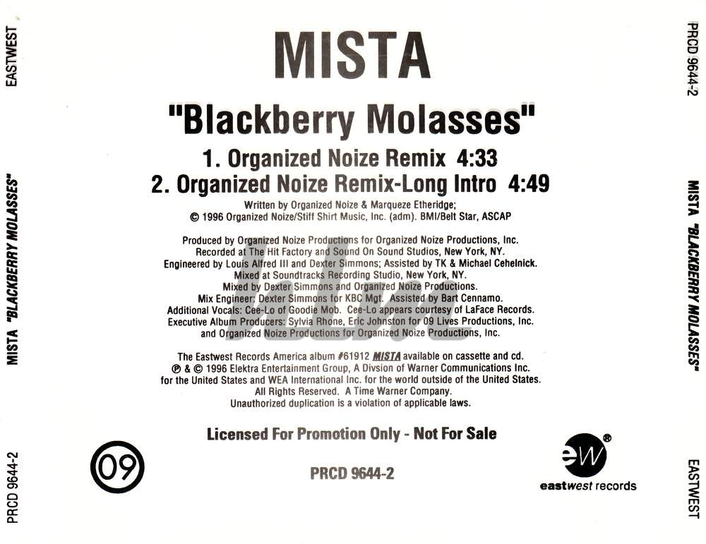 highest level of music Mista Feat. CeeLo Blackberry Molasses(Promo