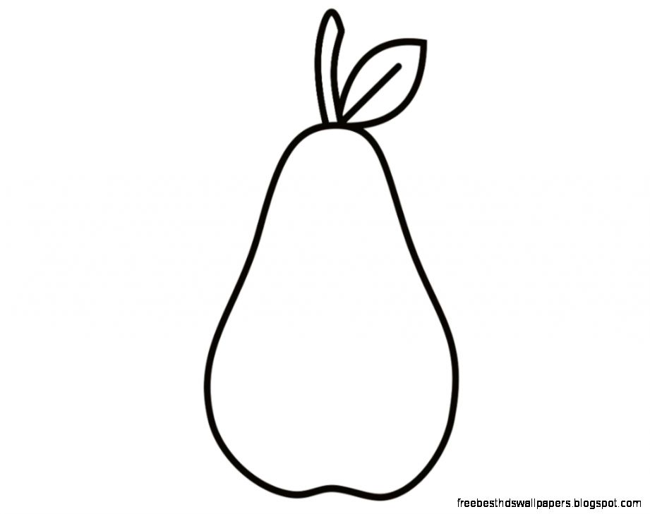 Pear Coloring Page