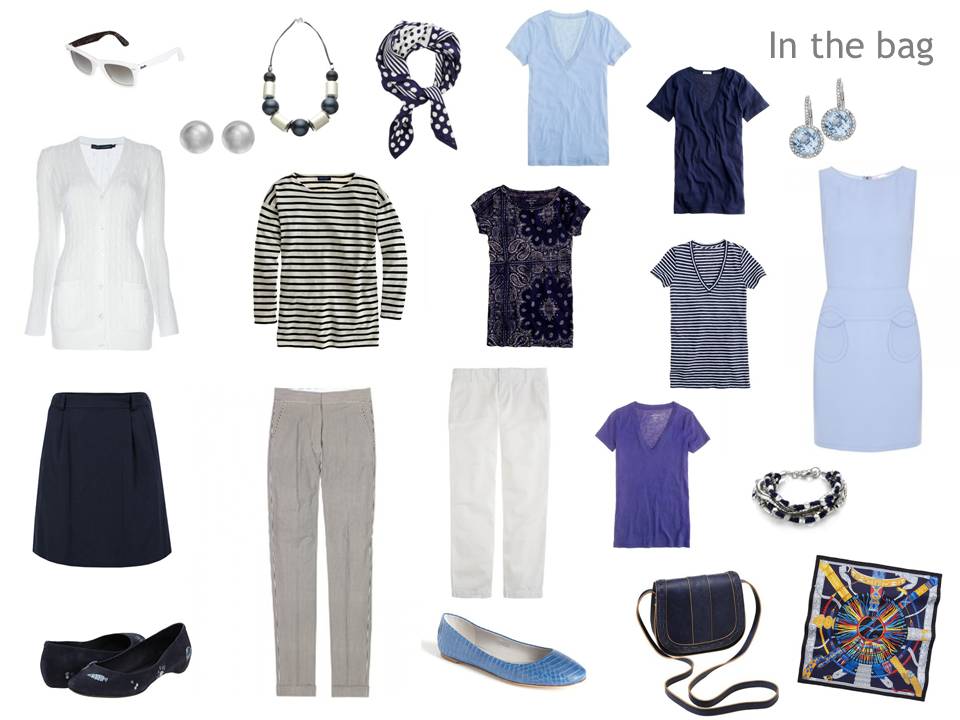 A Femme d'Un Certain Age: Packing for Paris: in shades of blue