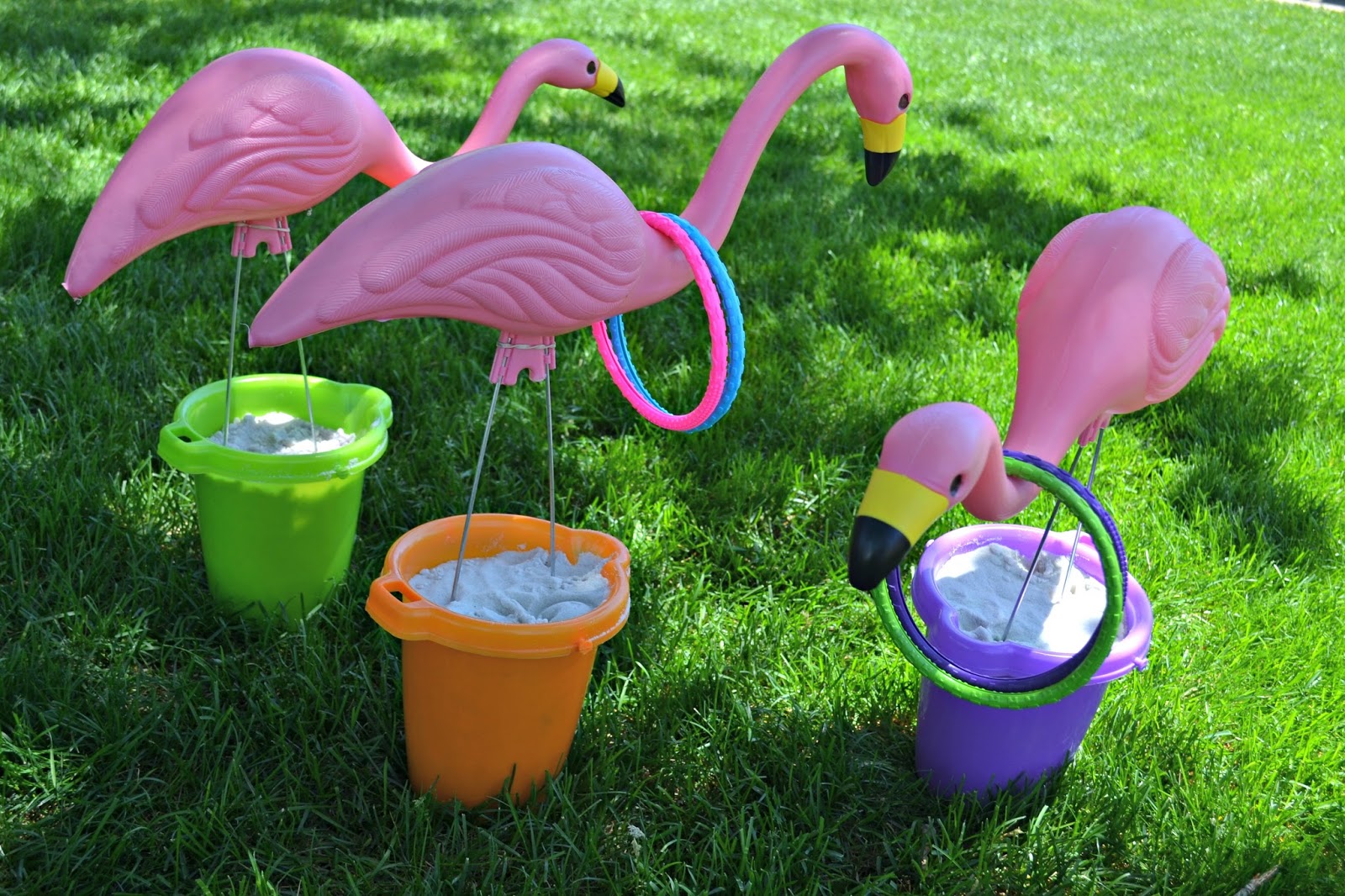 Summertime Flamingo Ring Toss | Building Our Story