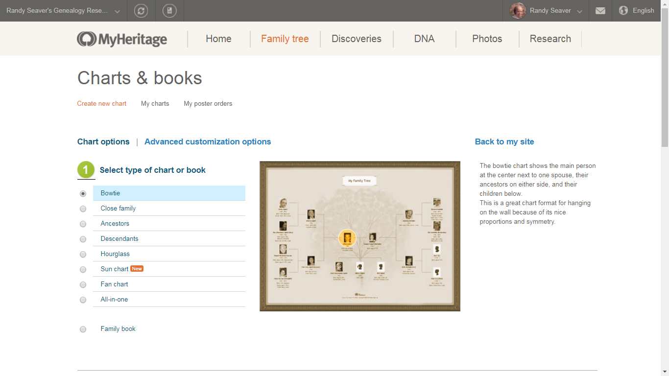 GeneaMusings Dear Randy How Do I Make a BowTie Chart in MyHeritage?