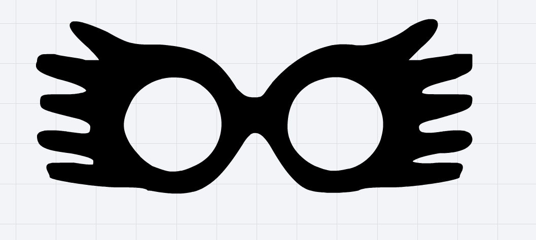 Printable Luna Lovegood Glasses Template