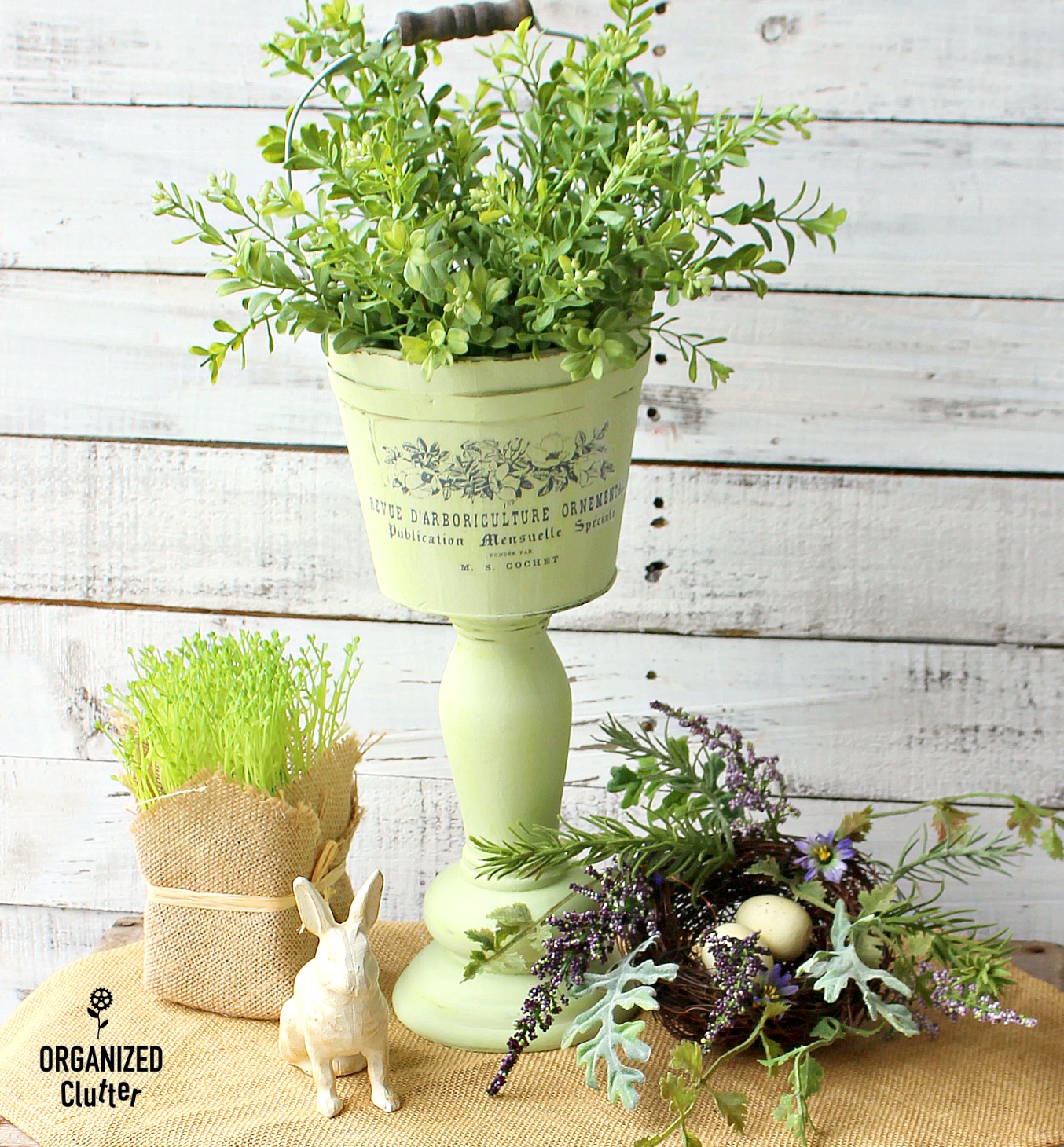 Spring Pedestal Planter Project Featured in Flea Market Home & Living ...