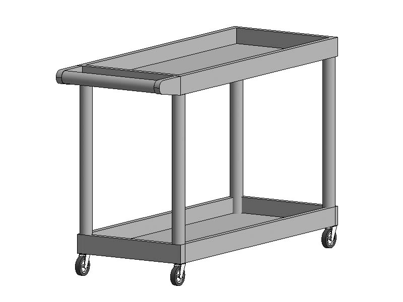 BIM HEALTHCARE REVIT FAMILIES Utility Carts