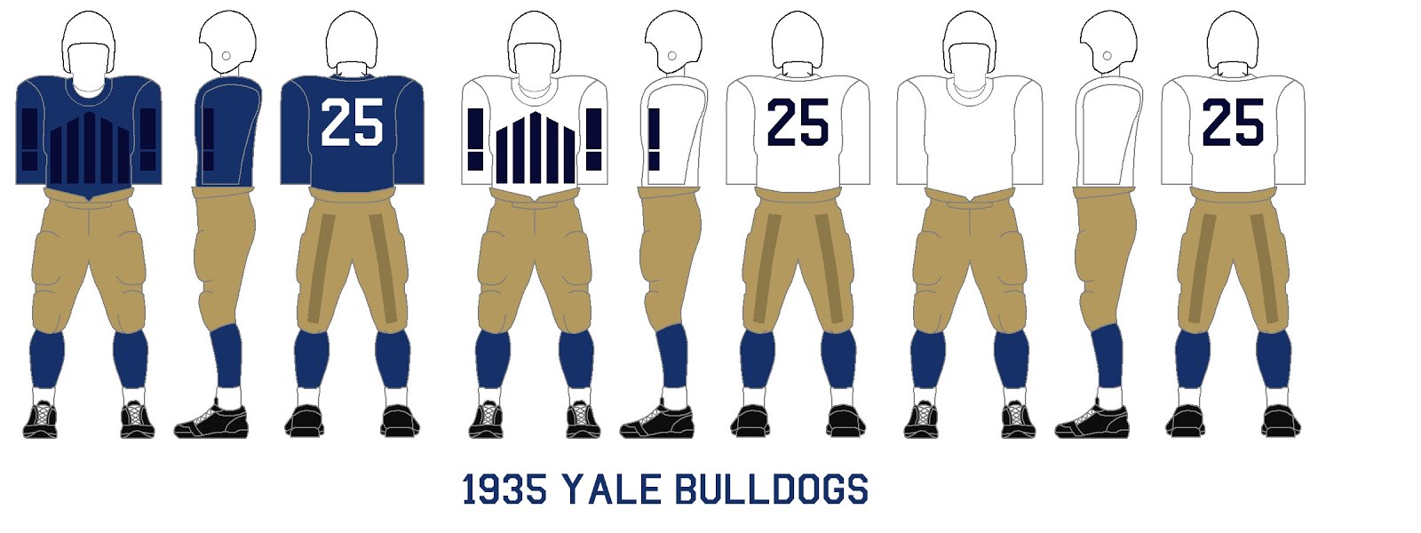Gridiron Garb Yale Bulldogs (193436)