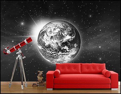 Outer space theme bedroom decorating ideas and outer space theme decorations