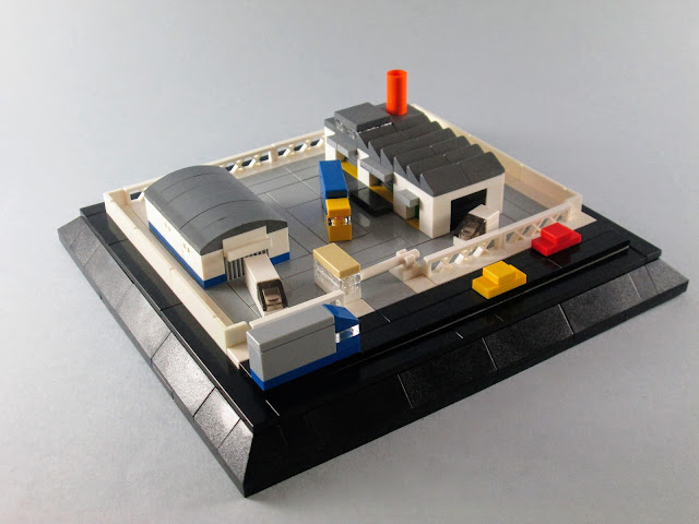 MOC LEGO Fábrica em micro escala