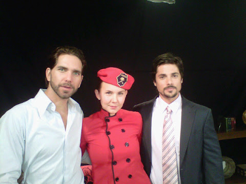 Arap Bethke, Michelle Vieth y Jorge Alberti, los protagonistas de la telenovela Mi Ángel Guardián, nueva producción de Azteca 13, la telenovela es una adaptación de la colombiana Dora la celadora.