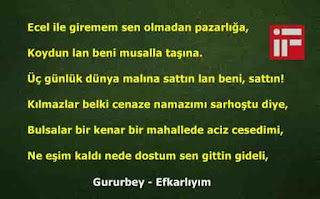 Gururbey – Efkarlıyım Şarkı Sözünün Tamamı