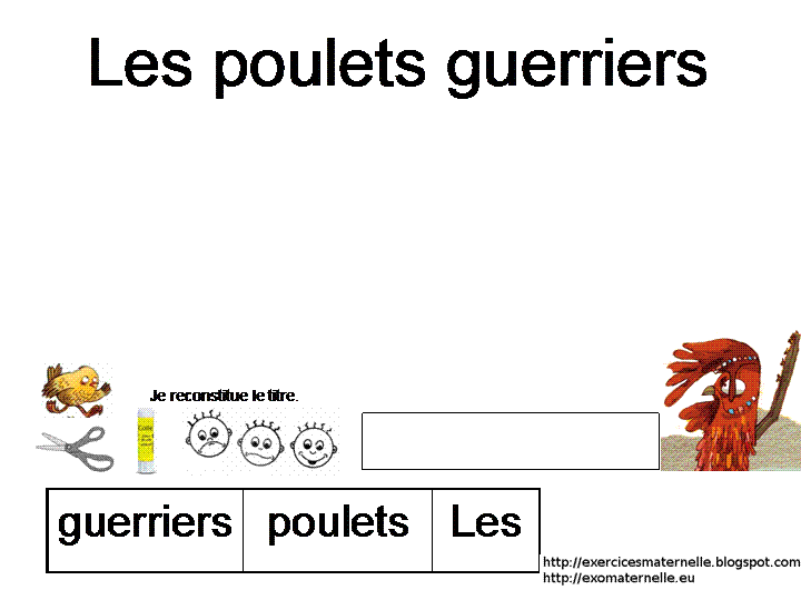 Police De Caractères Un Loup Dans La Bergerie Maternelle: Les poulets guerriers, exploitation pédagogique en lecture