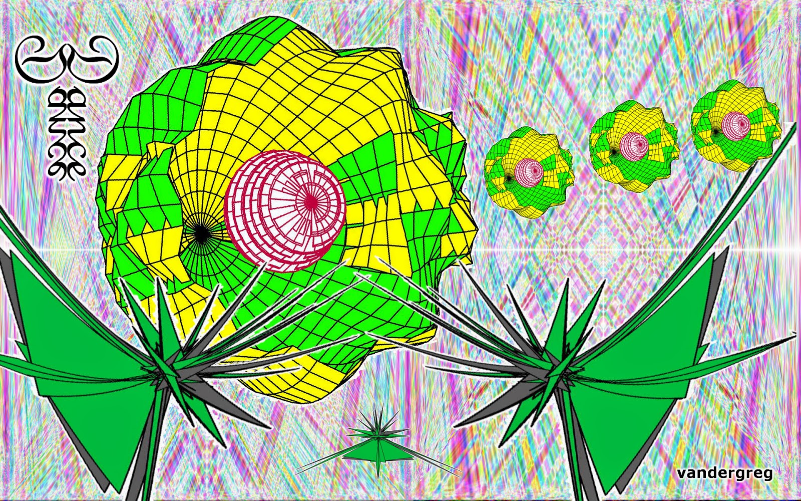 psychedelic art by gvan42 - Gregory Vanderlaan - Cosmic Mushroom Visions and Silly Eye Candy!