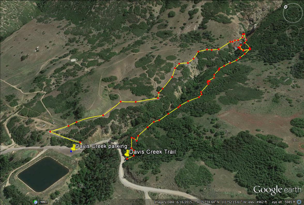 Girl on a Hike Davis Creek Waterfall