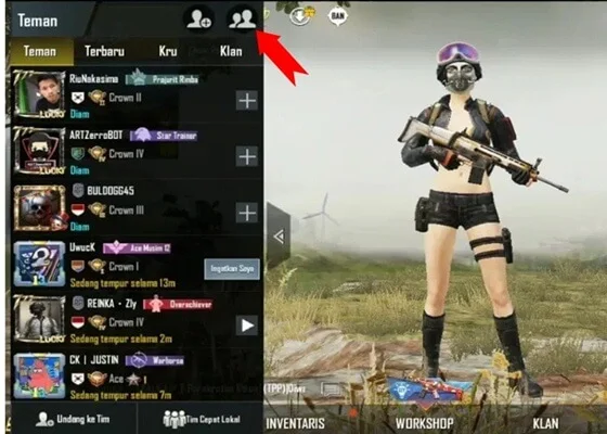 Cara Hapus Pertemanan di PUBG Mobile