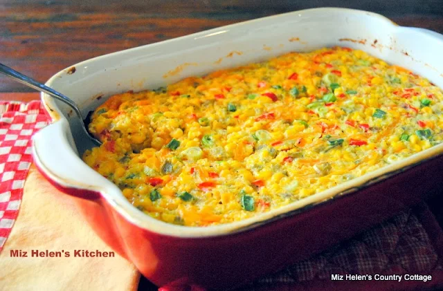 Corn and Green Chili's Casserole at Miz Helen's Country Cottage