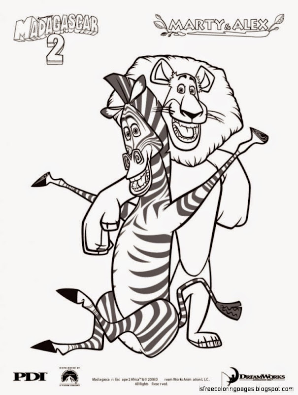 madagascar coloring pages and drawings - photo #16