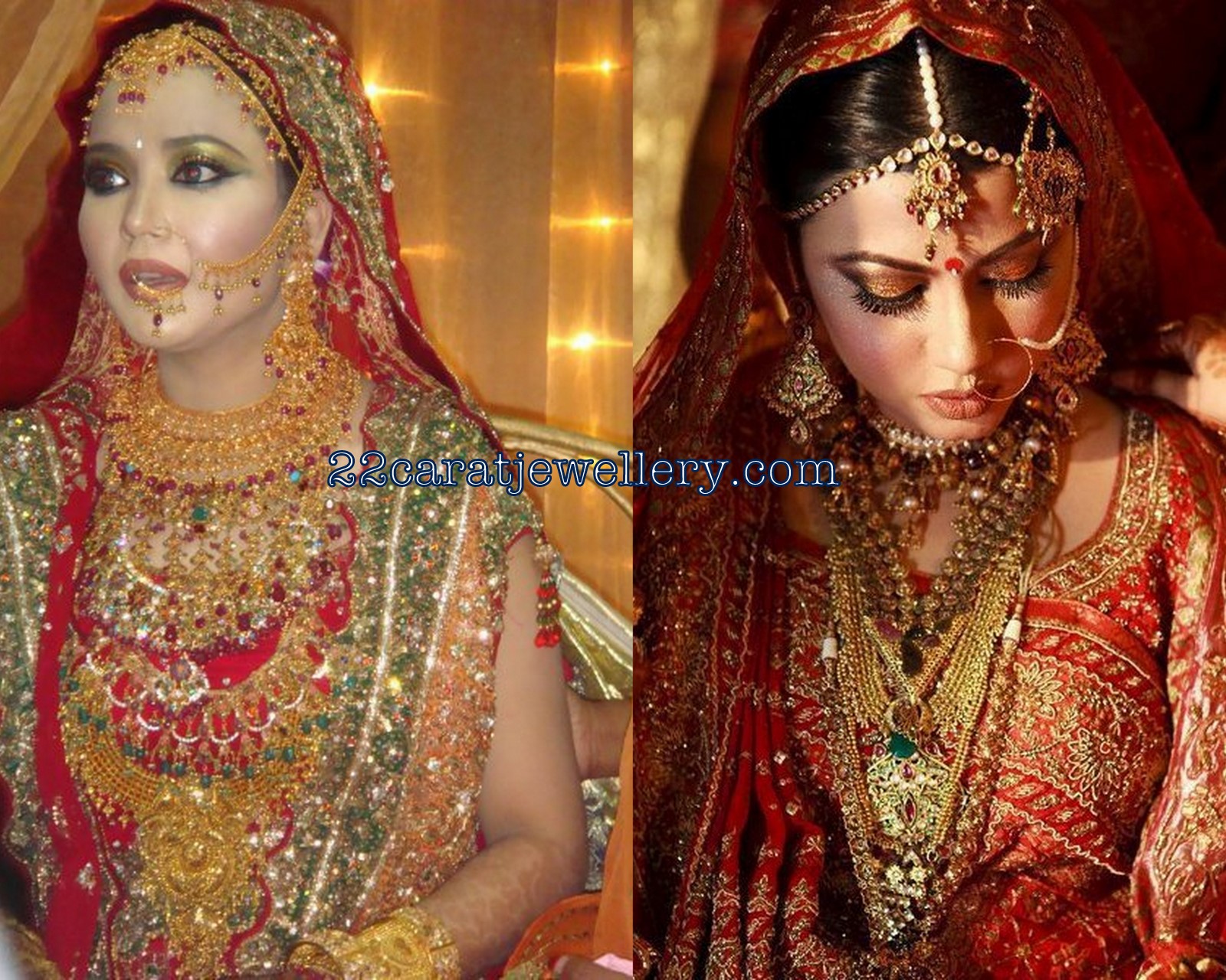 22 Carat Gold Heavy Bridal Jewellery 