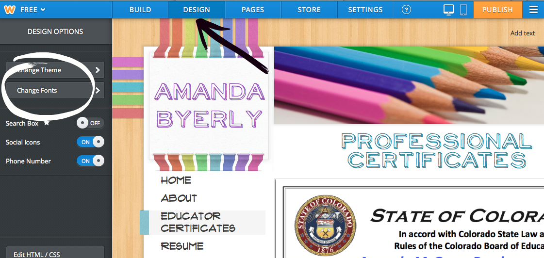 the Take Home Teacher Online Teacher Portfolio