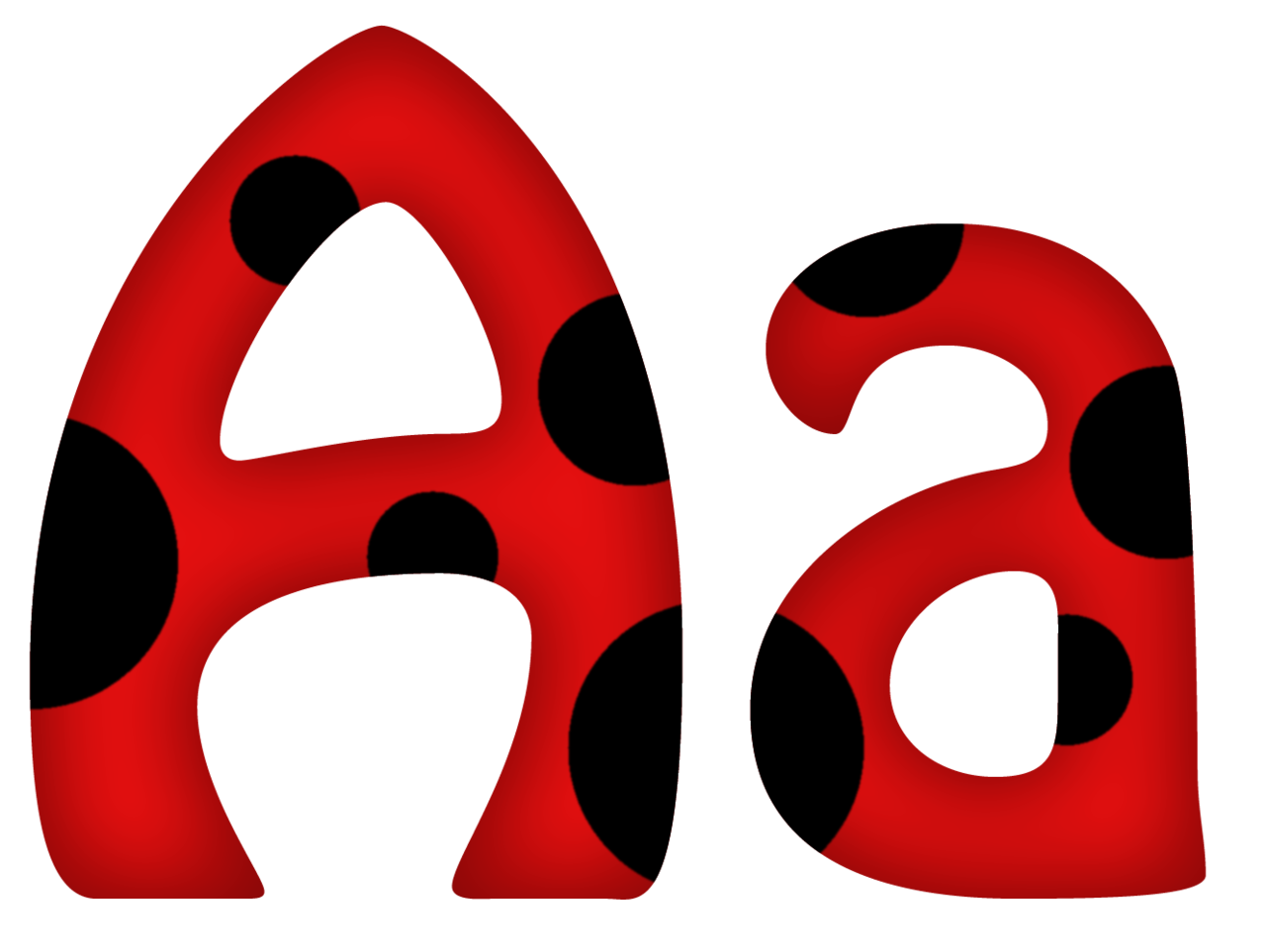 Abecedario de Mariquita. Ladybug Alphabet. Oh my Alfabetos!