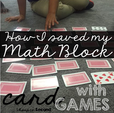Sharp in Second: Using Playing Cards For Math Centers and Why It's AWESOME