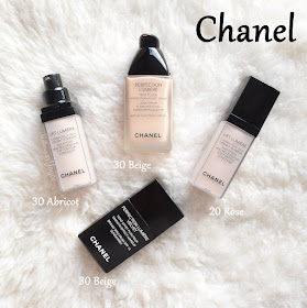 Chanel Perfection Lumiere Velvet Long Wear Foundation 30 Beige Swatch