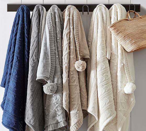 KARA'S STORIES Cozy Cable Throw