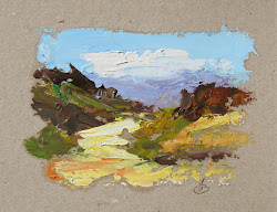 knife palette painting colorful tom brown fine artist august