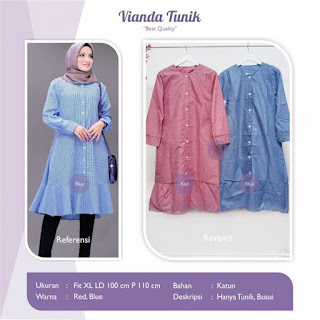 SB Vianda Tunik Jual Baju Atasan Wanita Vianda Tunik