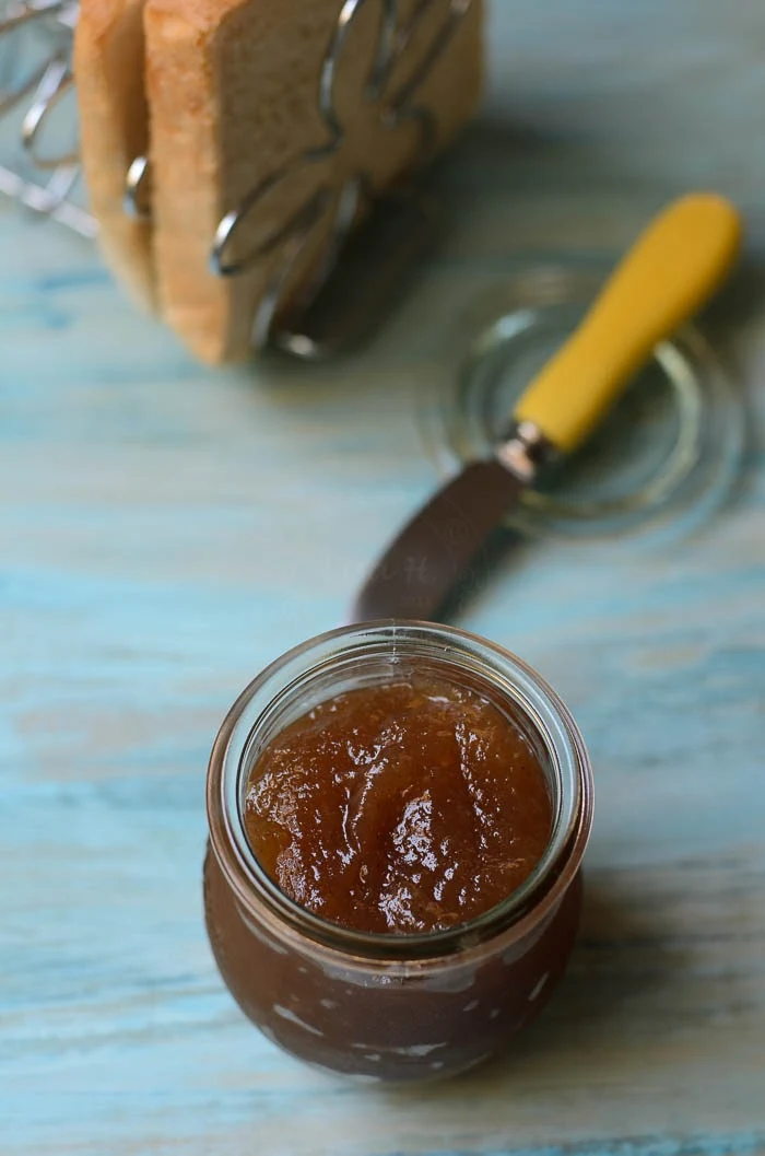 Homemade apple jam