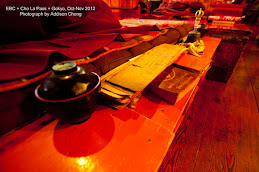 Buddhist scriptures in Tengboche Monastery