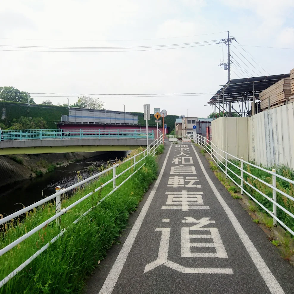 境川　国道246号　藤沢大和自転車道