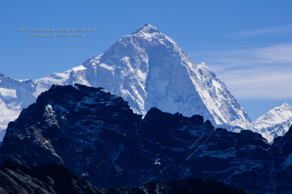 Makalu as viewed from Gokyo Ri