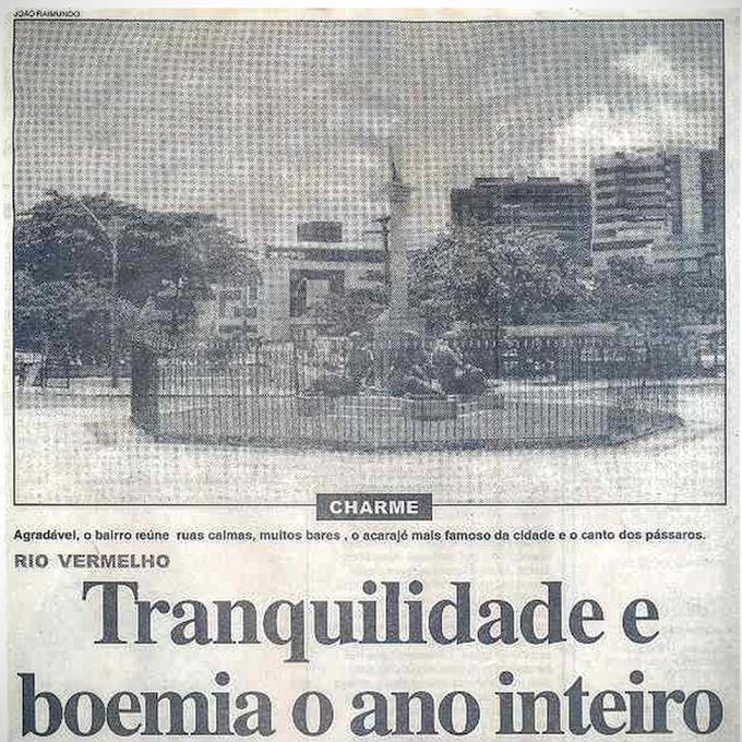 O Rio Vermelho já foi assim: Tranquilidade e boemia o ano inteiro - 20/10/2001 - Tribuna da Bahia 