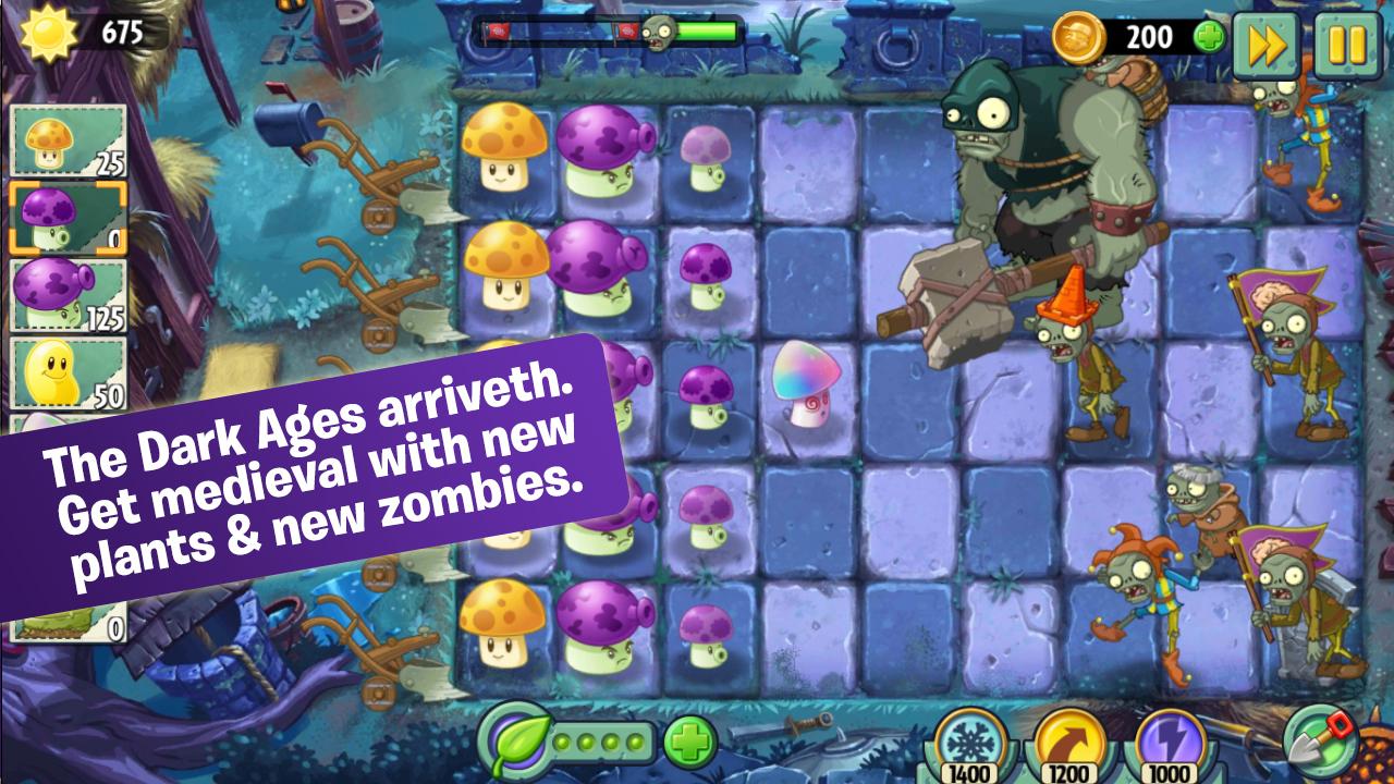 Против зомби 2 часть взломка. Растения против зомби Dark ages. Игра растения против зомби 2. Plants vs Zombies ТМ 2. ПВЗ 2 тёмные века.