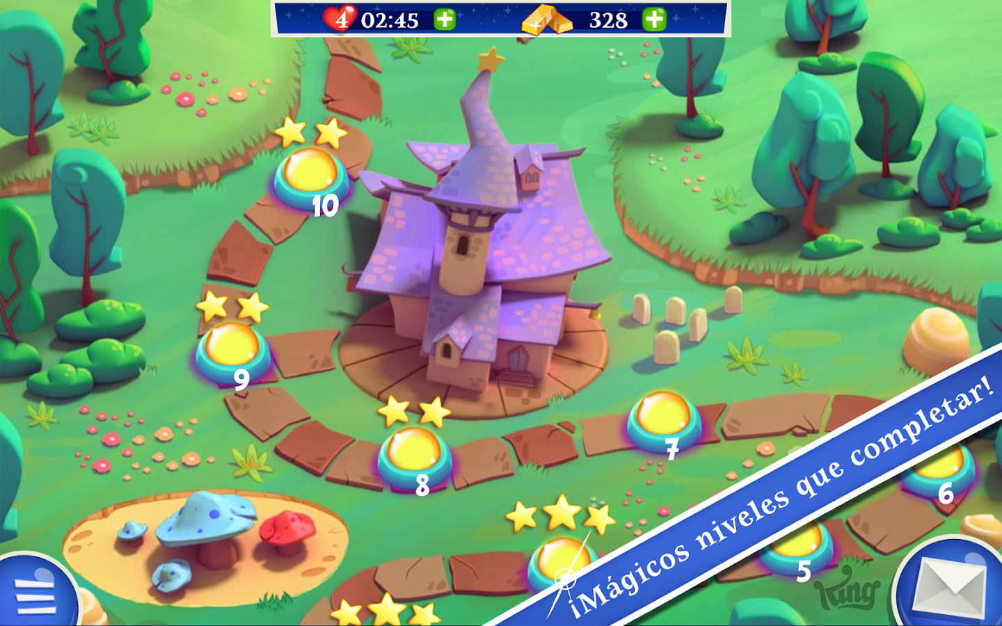 Bubble Witch 2 Saga V1.4.2 APK MOD [Vidas + Boosters + Movimientos Ilimitados] Full para android
