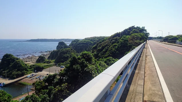横須賀からスタートして逗子まで三浦半島をグルリと一周（ミウライチ）するサイクリングコース