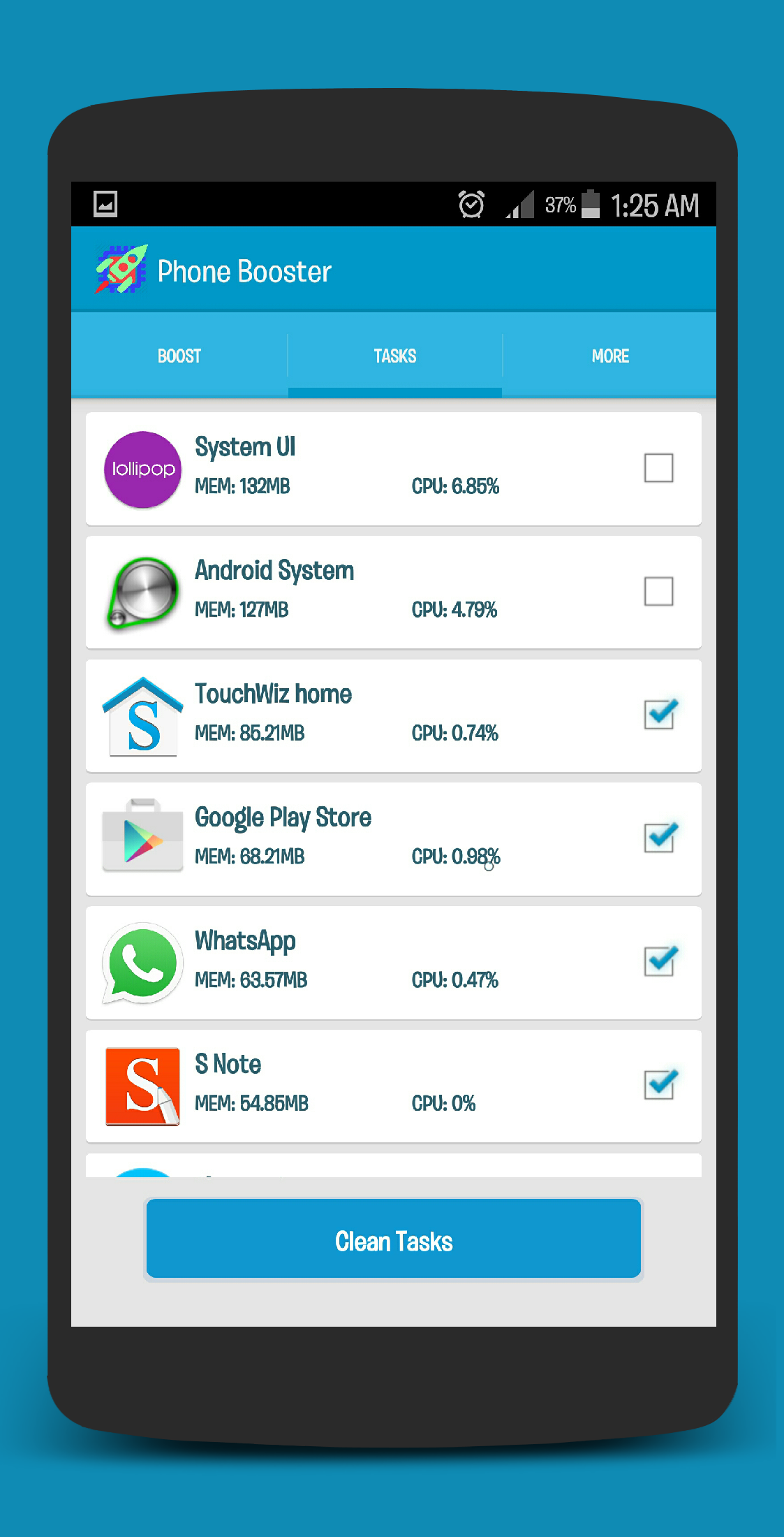 RAM Booster and Phone Cleaner for better for free!