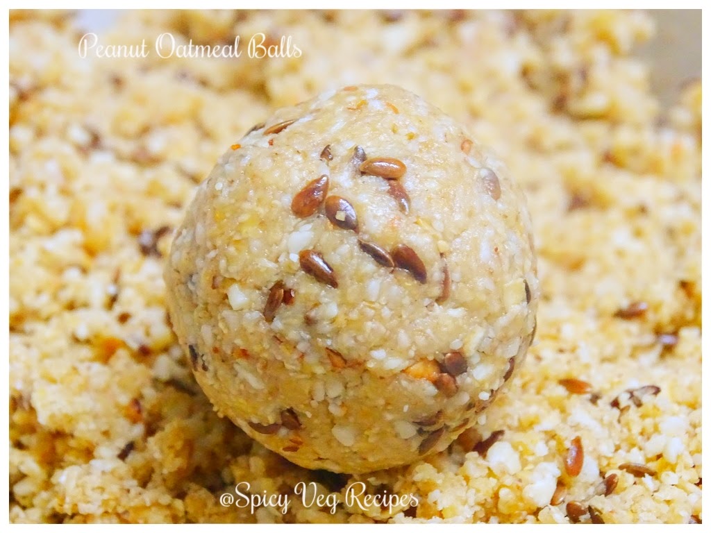 No Bake Oats and Peanut Ball/Ladoos-No Bake Energy Bites-Oats and Peanut Ladoo recipe