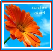 Sunshine award from Mary