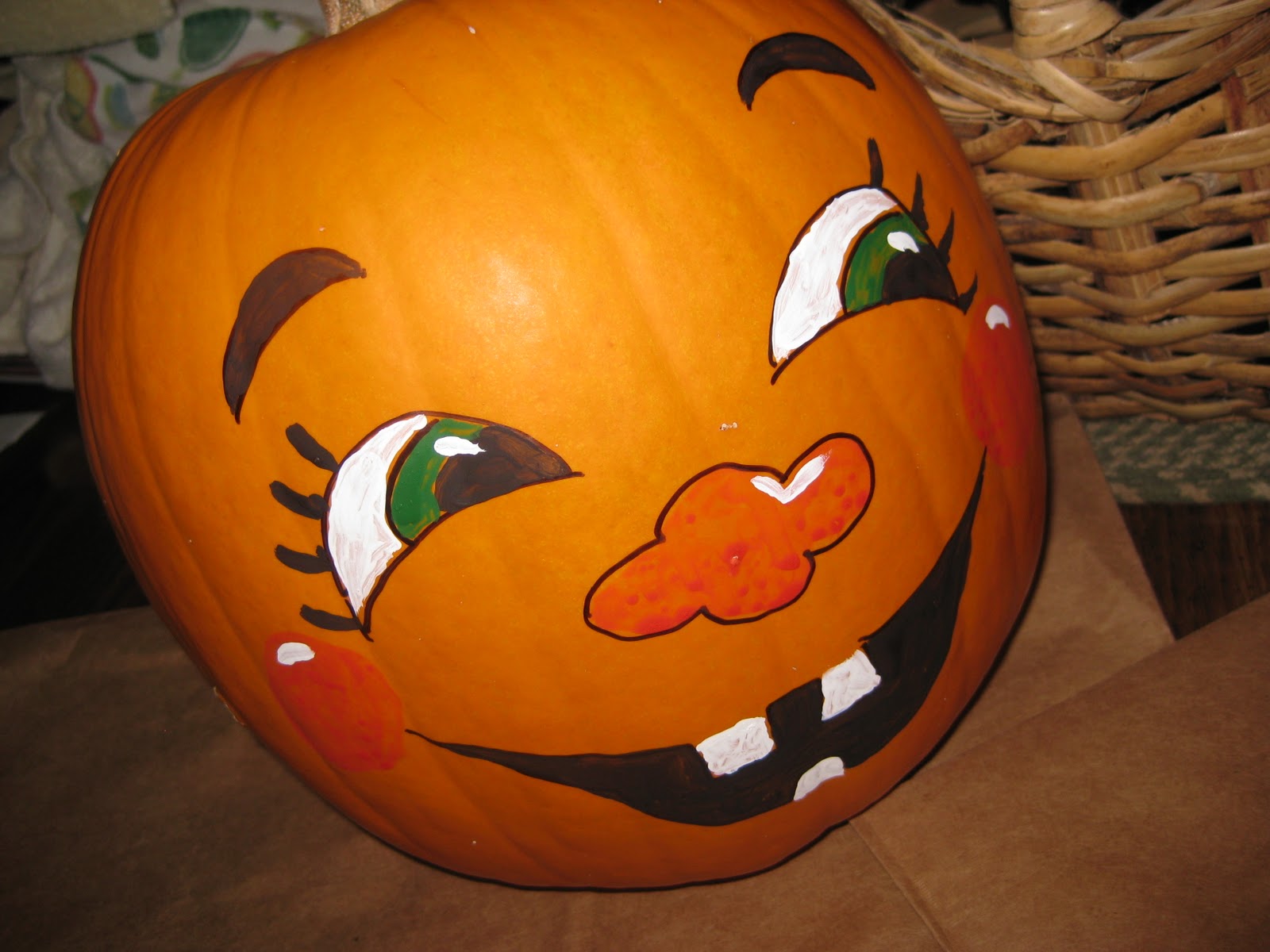 Bits Pieces This That Painted Pumpkin Faces