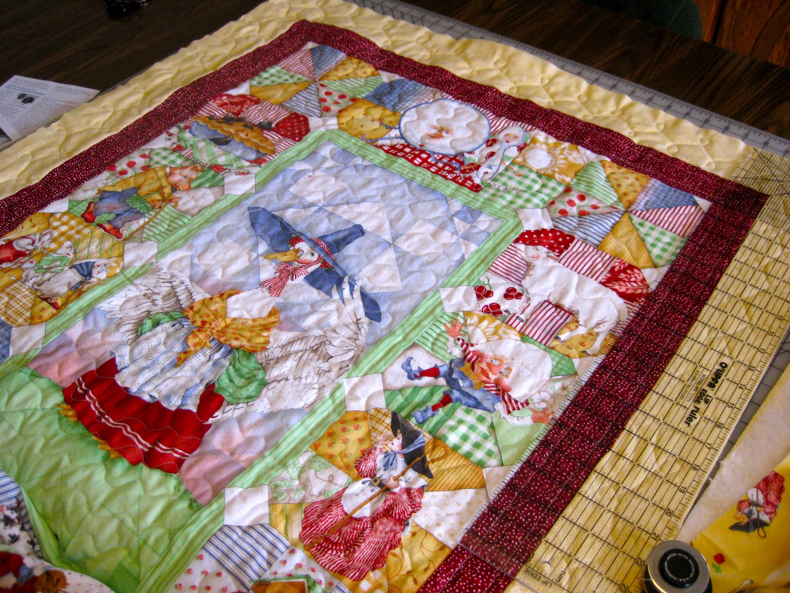 Bits & Pieces, This & That Mother Goose Baby Quilt