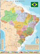 MAPA DO BRASIL POLÍTICO E RODOVIÁRIO