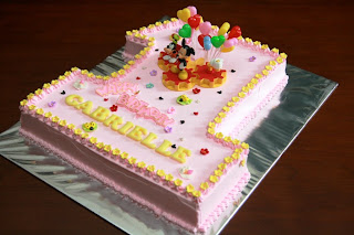 Baby Gabrielle 1st Birthday cake