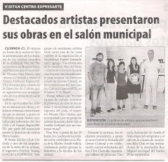 Descatados artistas presentaron sus obras en el salón municipal