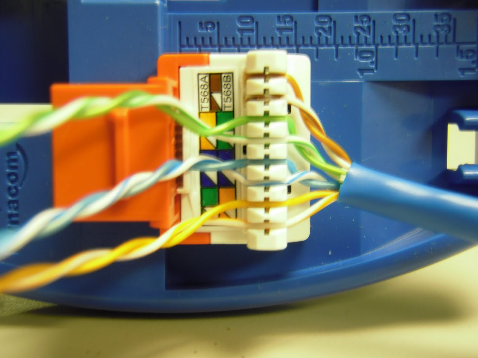 The Trench: How To Punch Down Cat5e/Cat6 Keystone Jacks cat 5 punch down diagram 